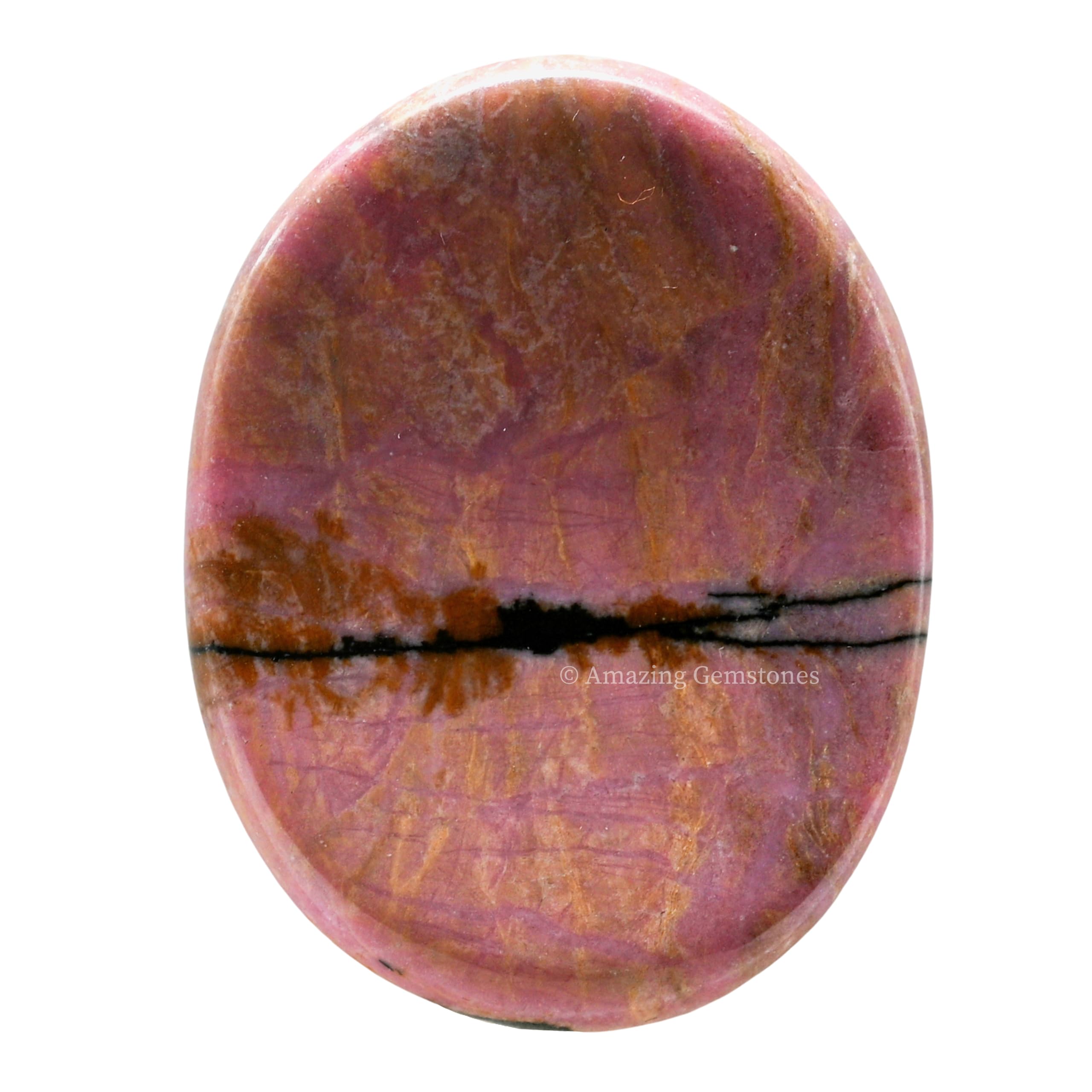 Rhodonita rosa de Amazing Gemstone lista para meditación y concentración