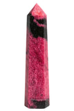 Amazing Gemstone Rhodonite: torre cristal punta para energía renovadora y enfoque meditativo.