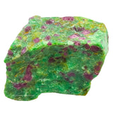 Amazing Gemstone Ruby Fuchsite, cristal crudo para relajación emocional y vitalidad.