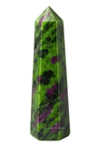Amazing Gemstone rubí zoisita torre cristal mejora concentración y energía para espacios.