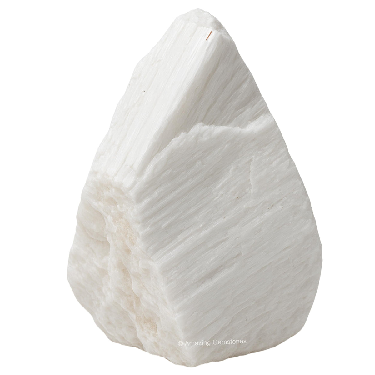 Amazing Gemstone scolecite cristal crudo para tumbling y exploración espiritual.