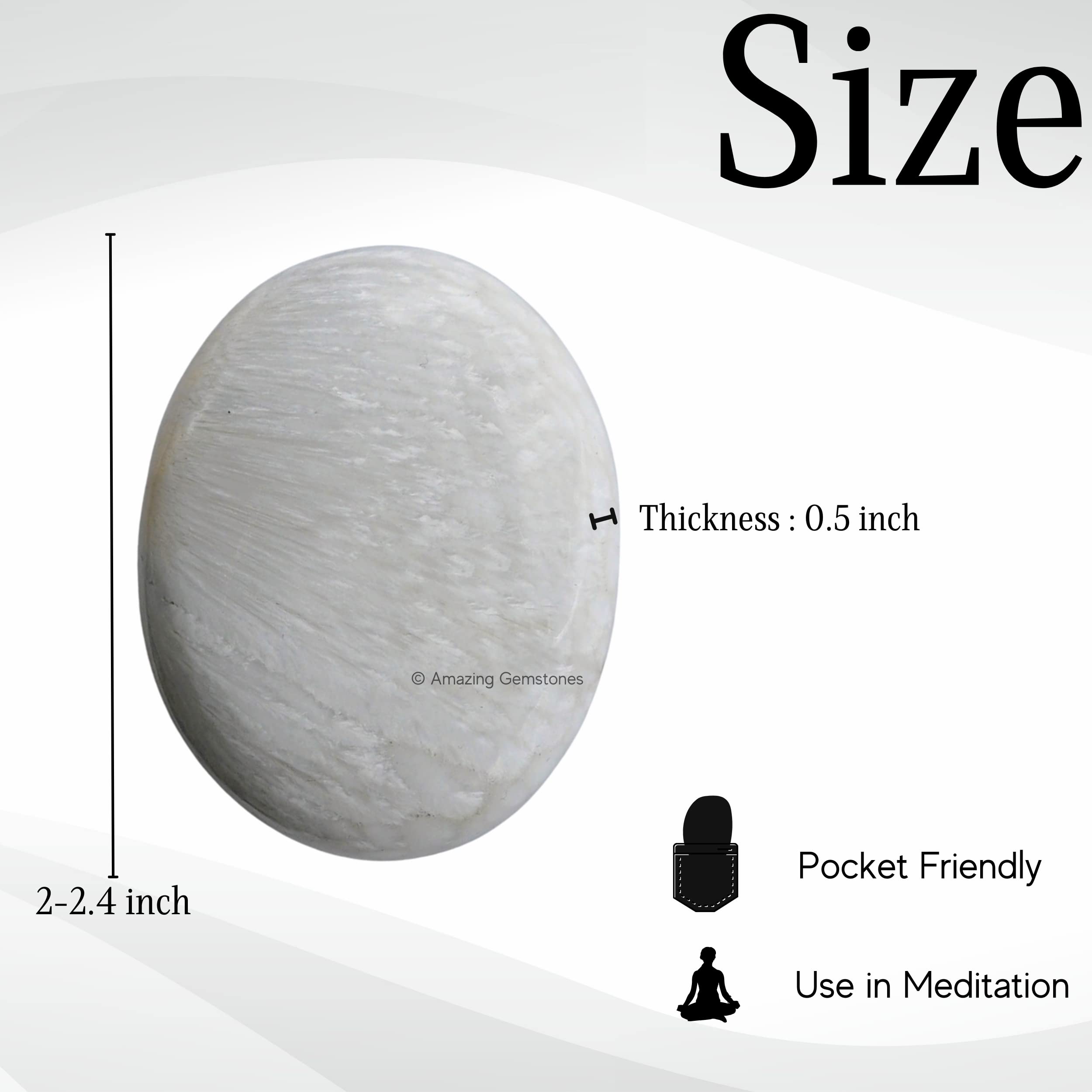 Amazing Gemstone: piedra palma para meditación diaria y equilibrio emocional.