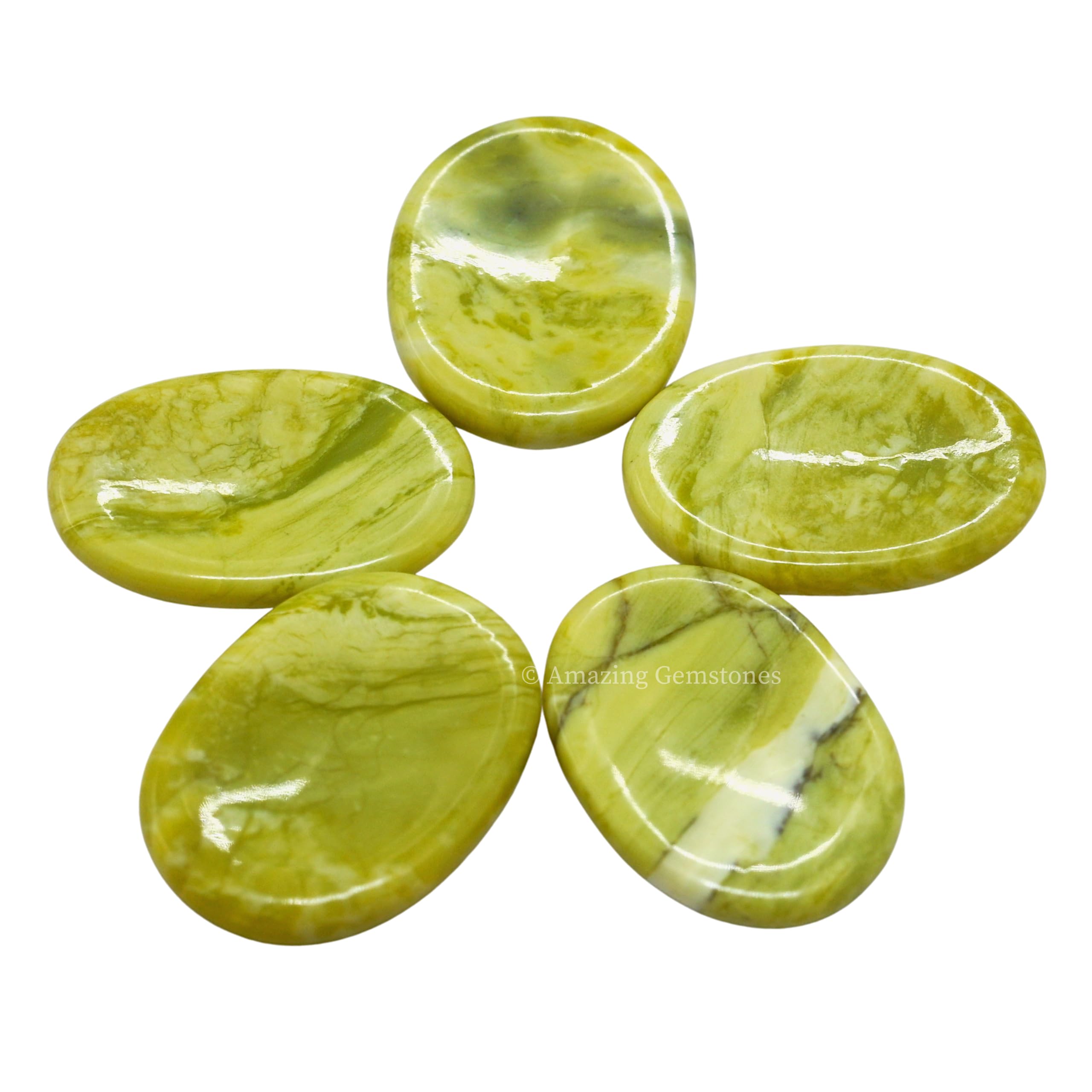 Amazing Gemstone Serpentina ideal para uso en rituales de tranquilidad.