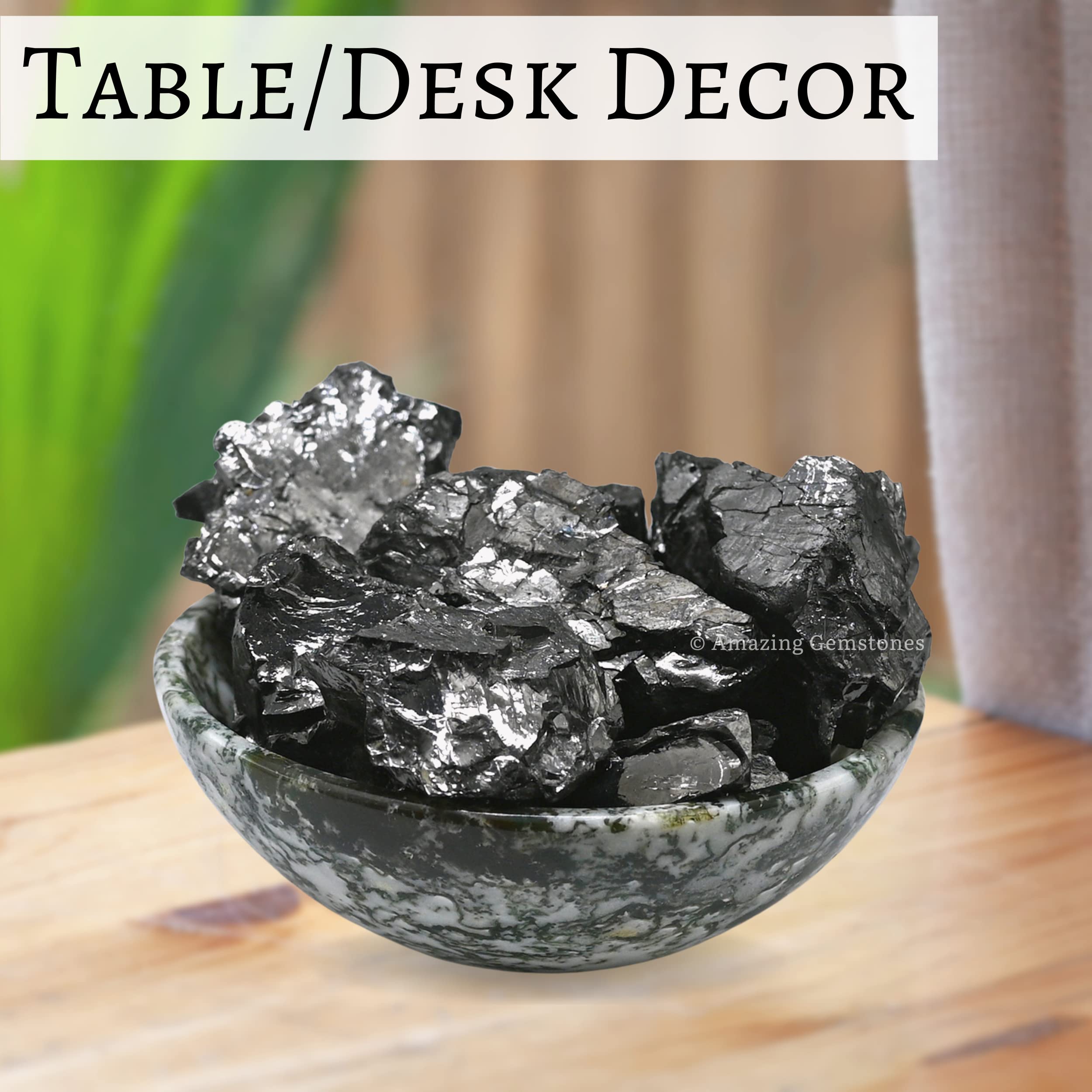 Amazing Gemstone Shungite para meditación y equilibrio de chakras