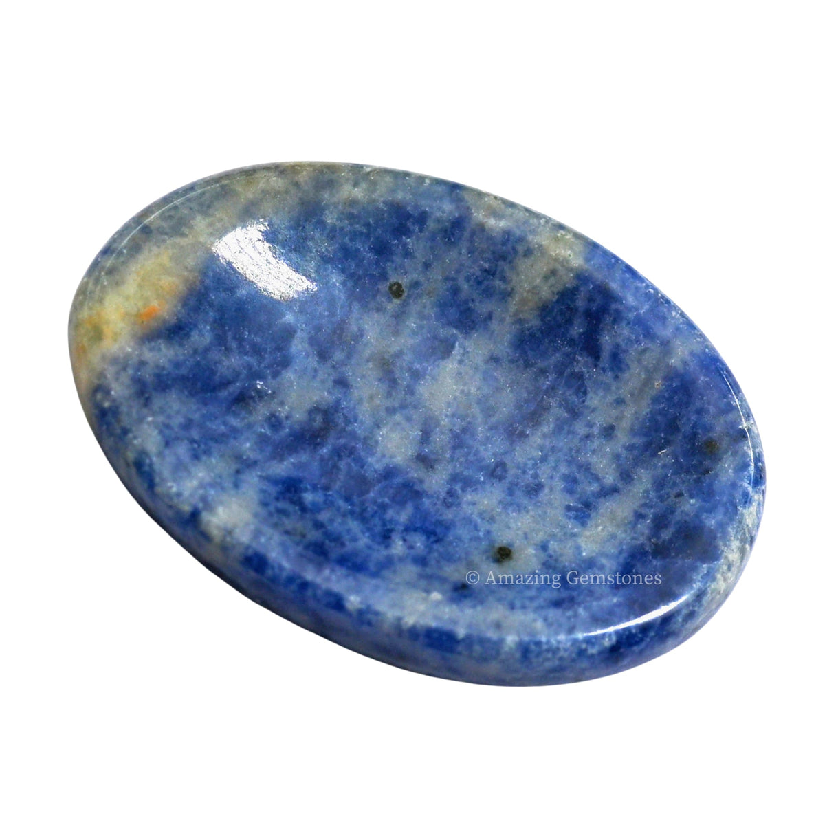 Amazing Gemstone sodalita: piedra-relajación en mano para la mente