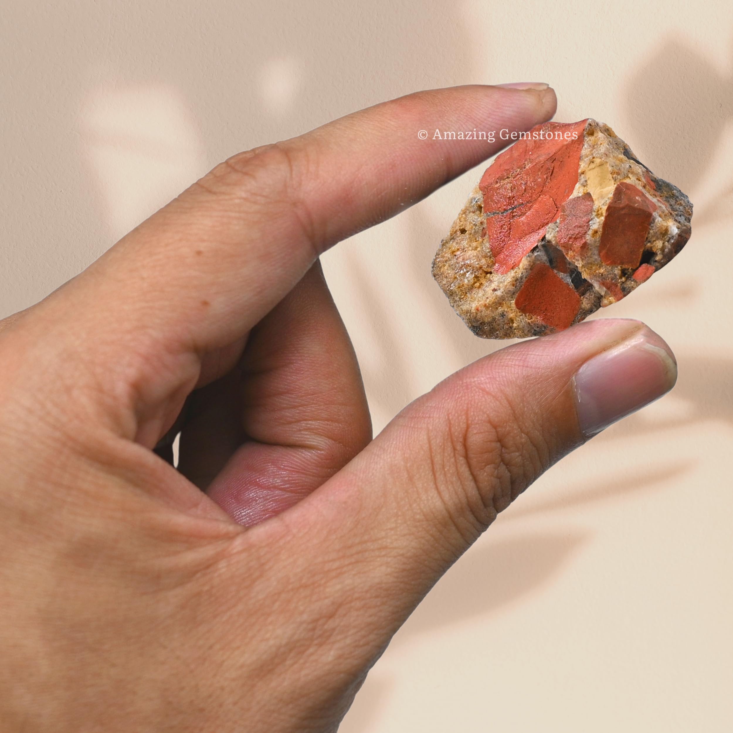 Amazing Gemstone Spotted Jasper, certificado de autenticidad incluido para regalo seguro.