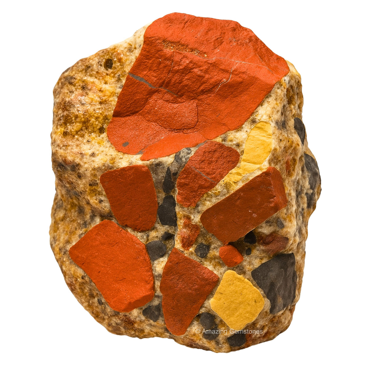 Amazing Gemstone Spotted Jasper, cristal en bruto para proyectos de pulido y decoración.