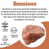 Amazing Gemstone sunstone ideal para proyectos de manualidades y pulidos