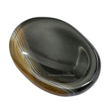 Amazing Gemstone textura suave del ónix negro para sensaciones calmantes.