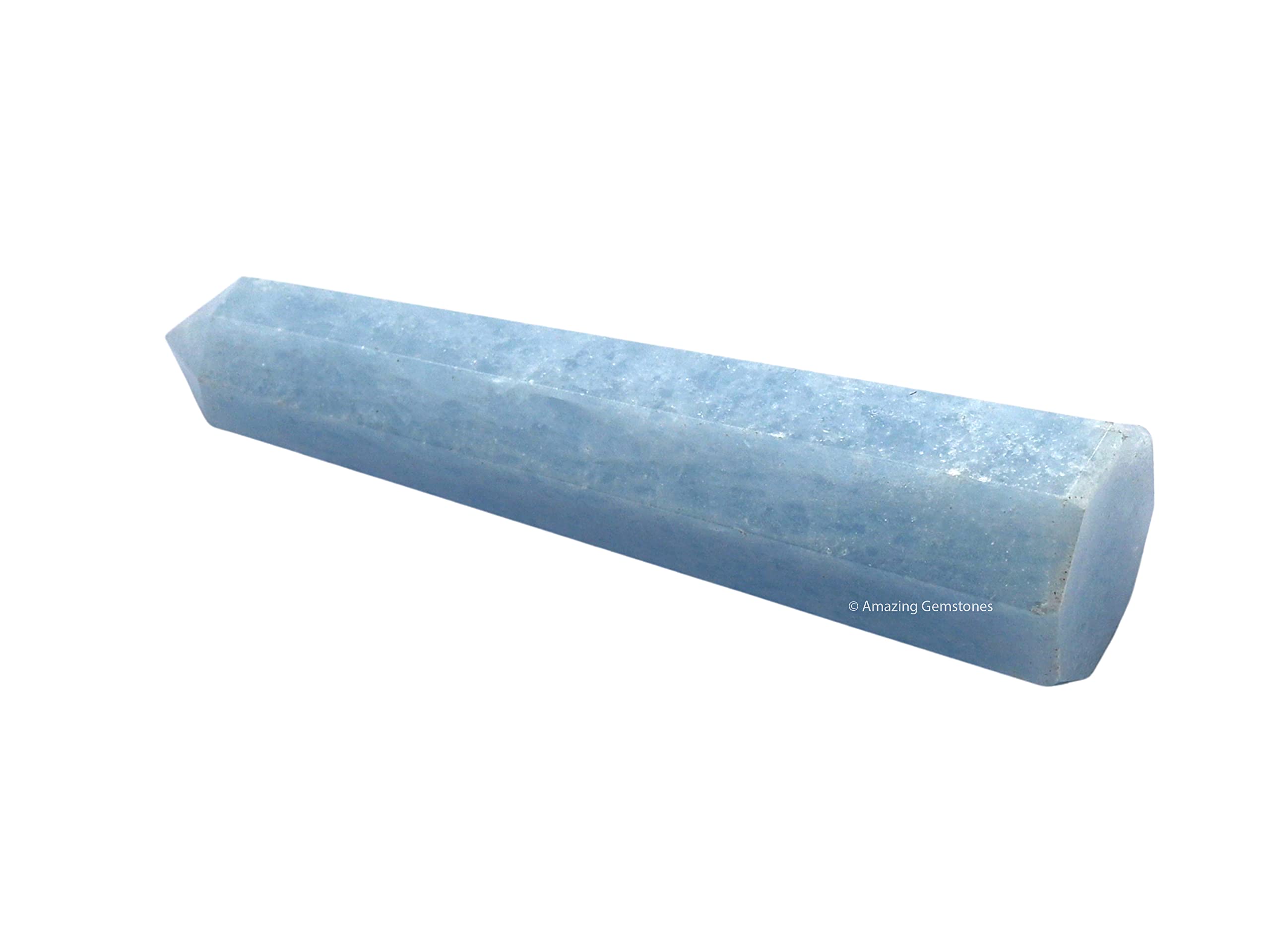 Amazing Gemstone textura mineral azul calcita para claridad y purificación
