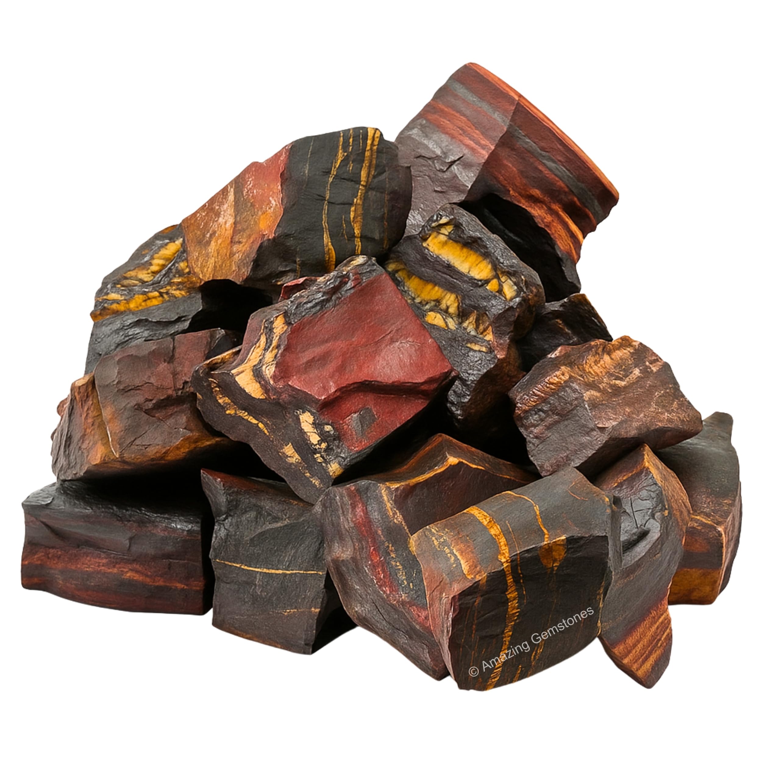 Amazing Gemstone Textura natural de ojo de tigre para meditaciones.