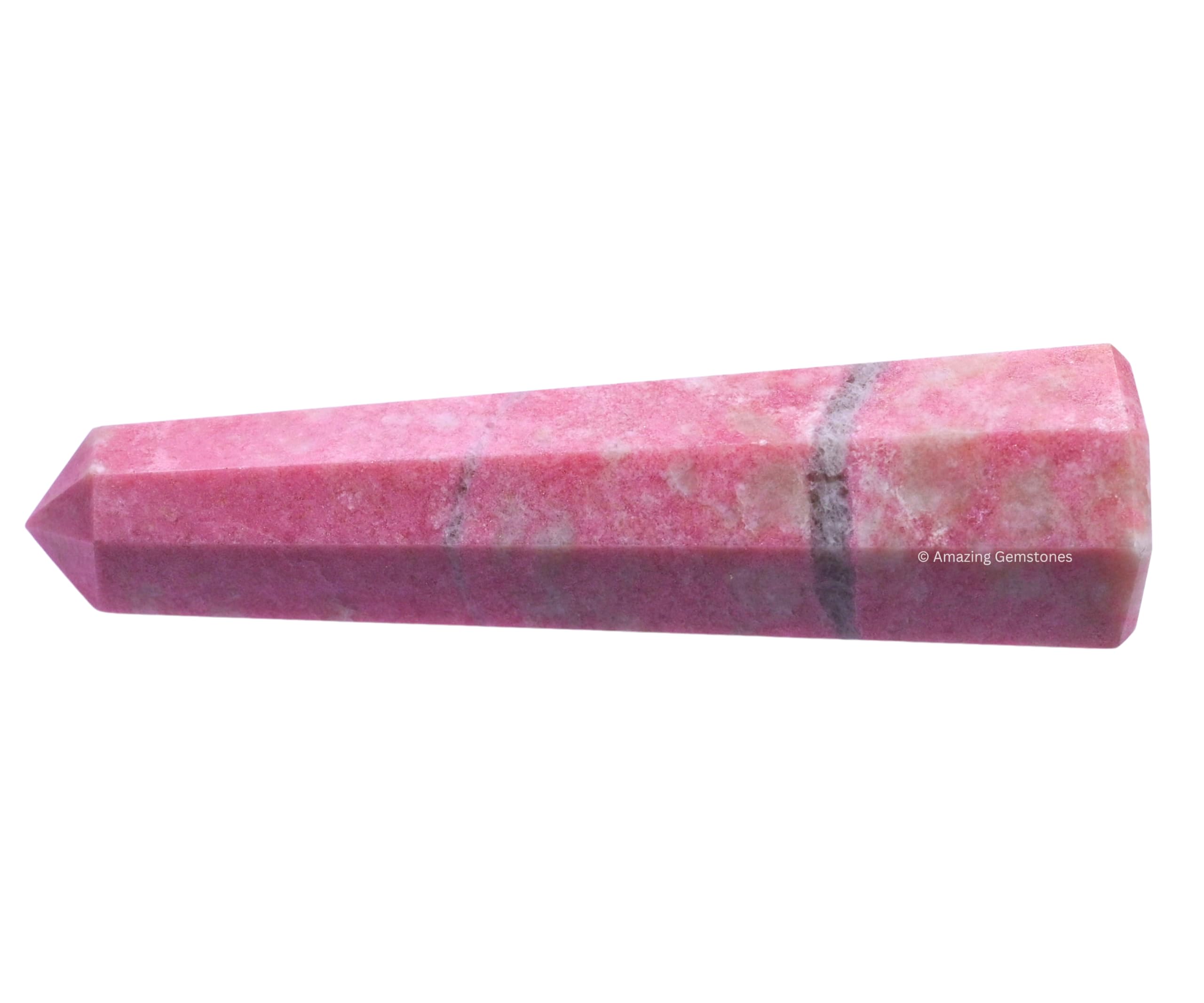 Amazing Gemstone Thulite obelisco de cristal para equilibrio mental
