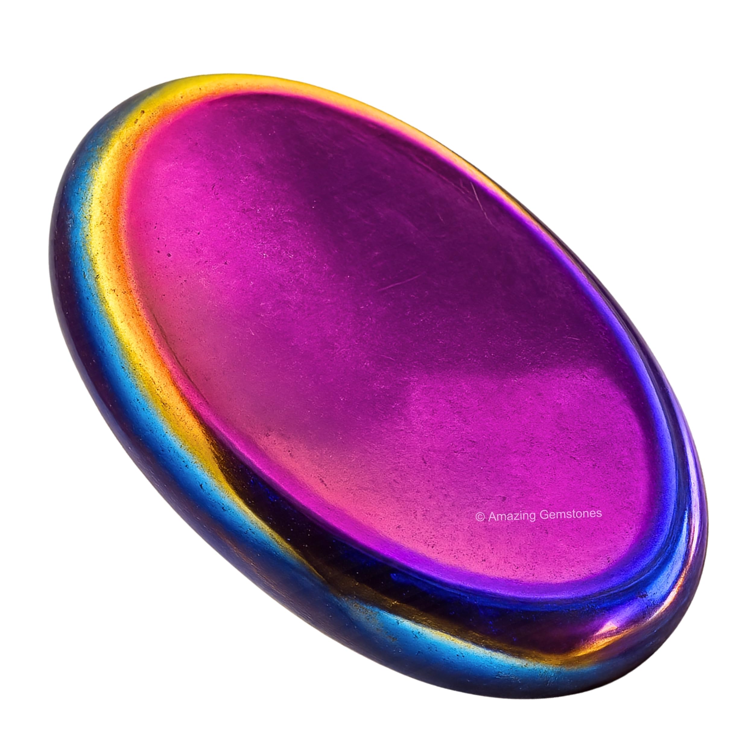 Amazing Gemstone Titanium Aura Quartz, piedra-preocupación para meditación y relajación