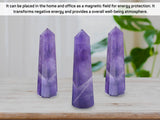 Amazing Gemstone torre amatista equilibrio mental y protección