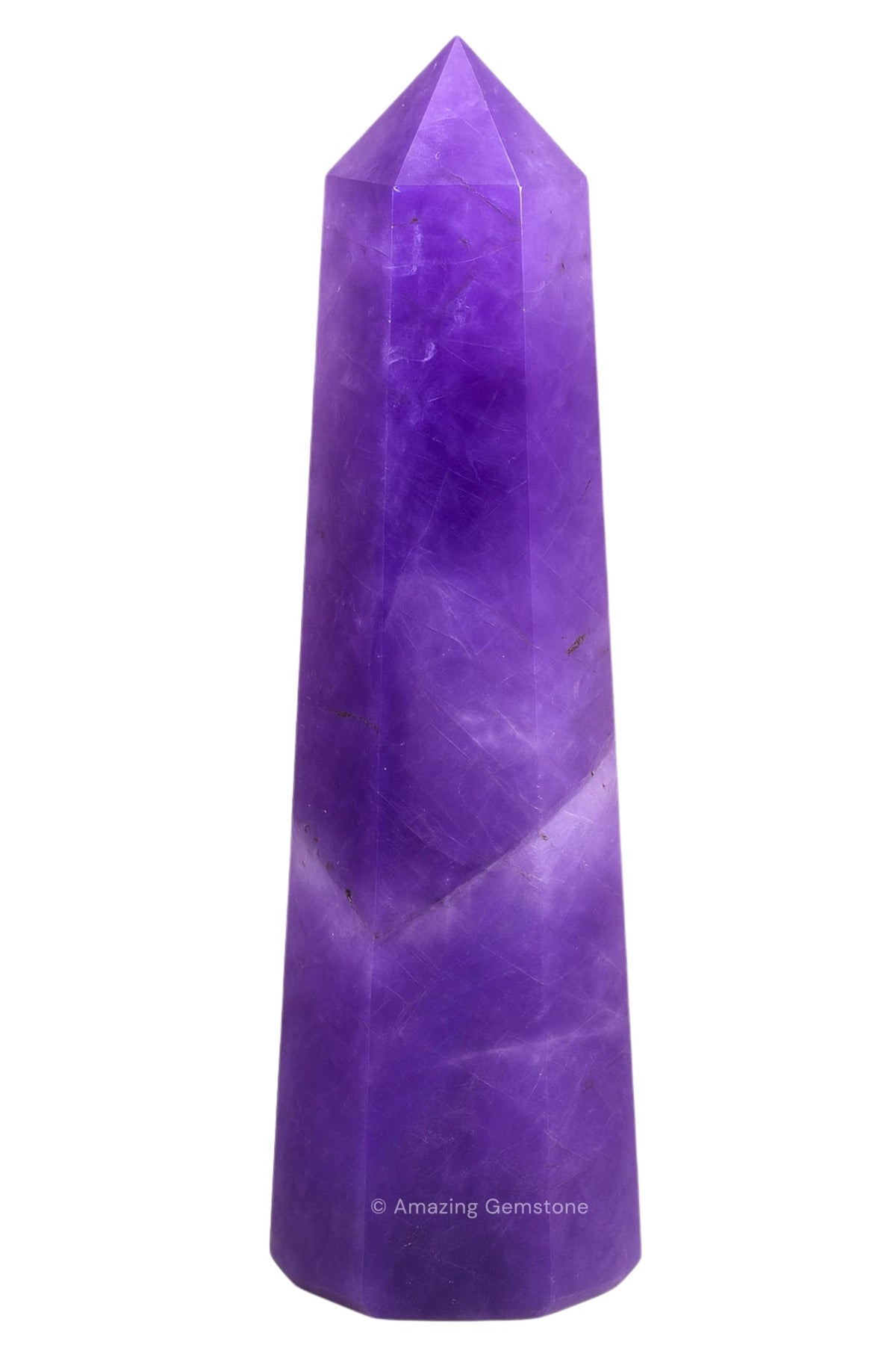 Amazing Gemstone torre amatista punta para canalizar energía positiva