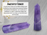Amazing Gemstone torre amatista purificador de aire para espacios densos