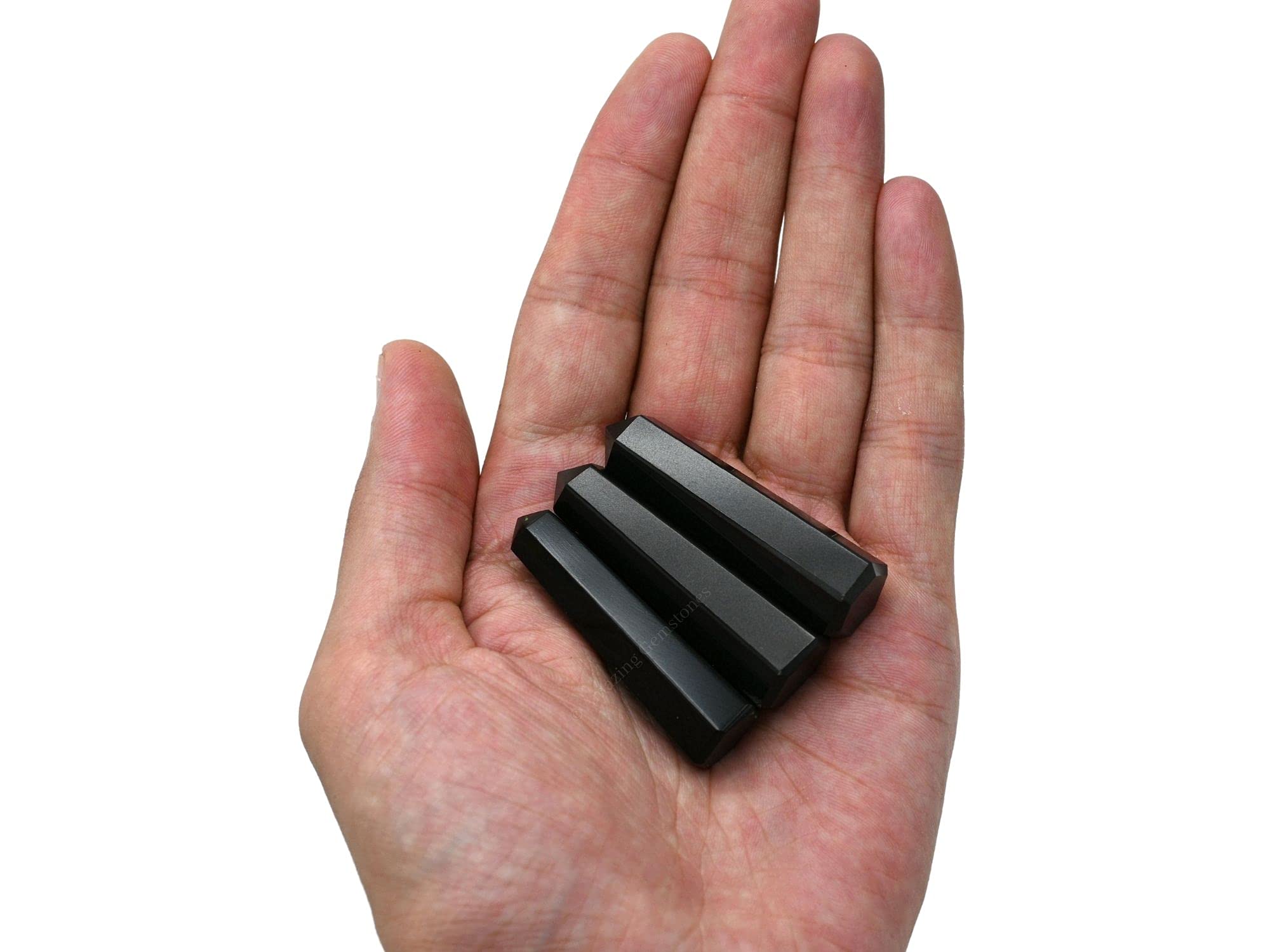 Amazing Gemstone Torre cristal agata negra, eleva la vibración del espacio para reenergizar áreas.