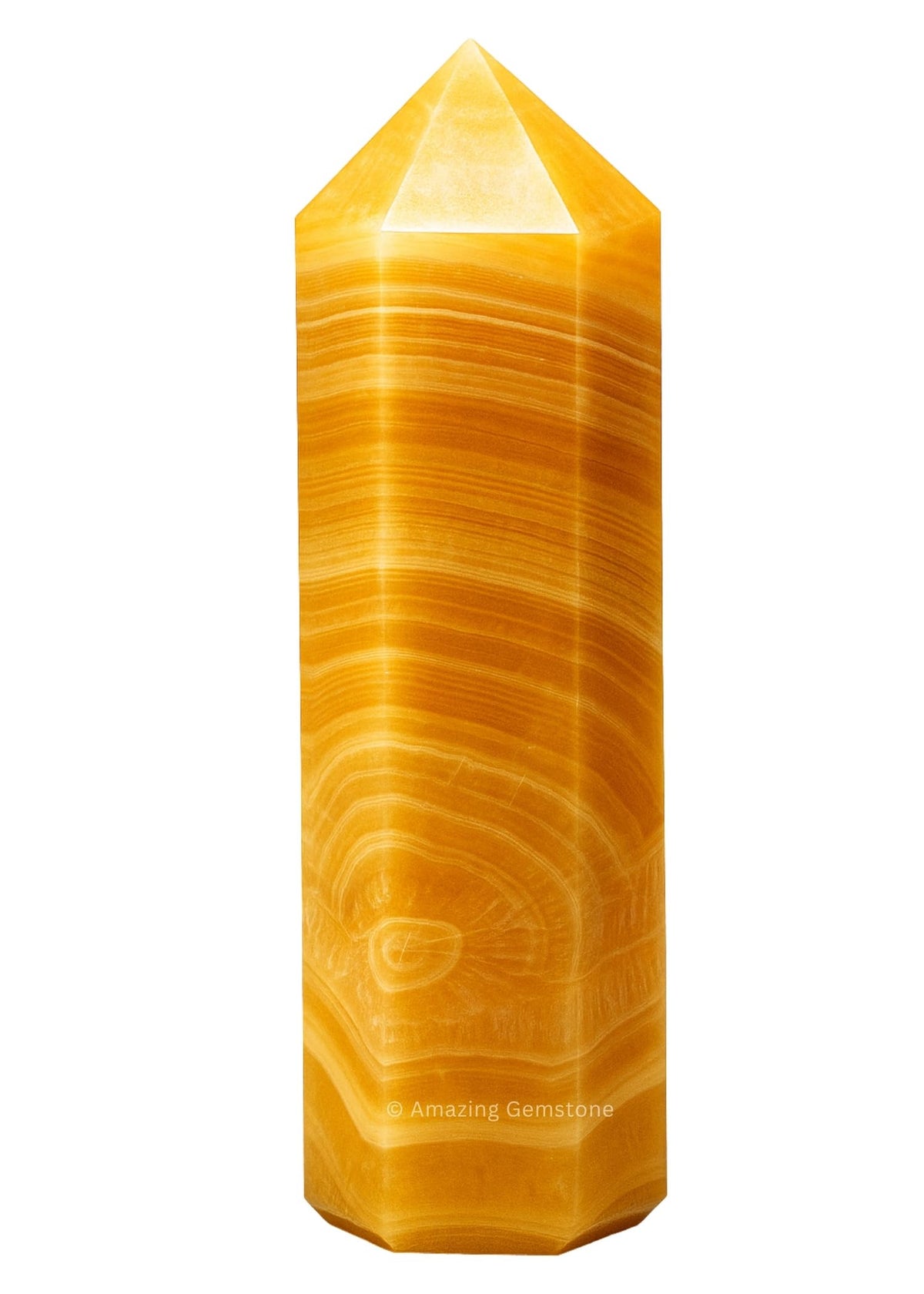 Amazing Gemstone torre cristal amarillo eleva energía y purifica el ambiente