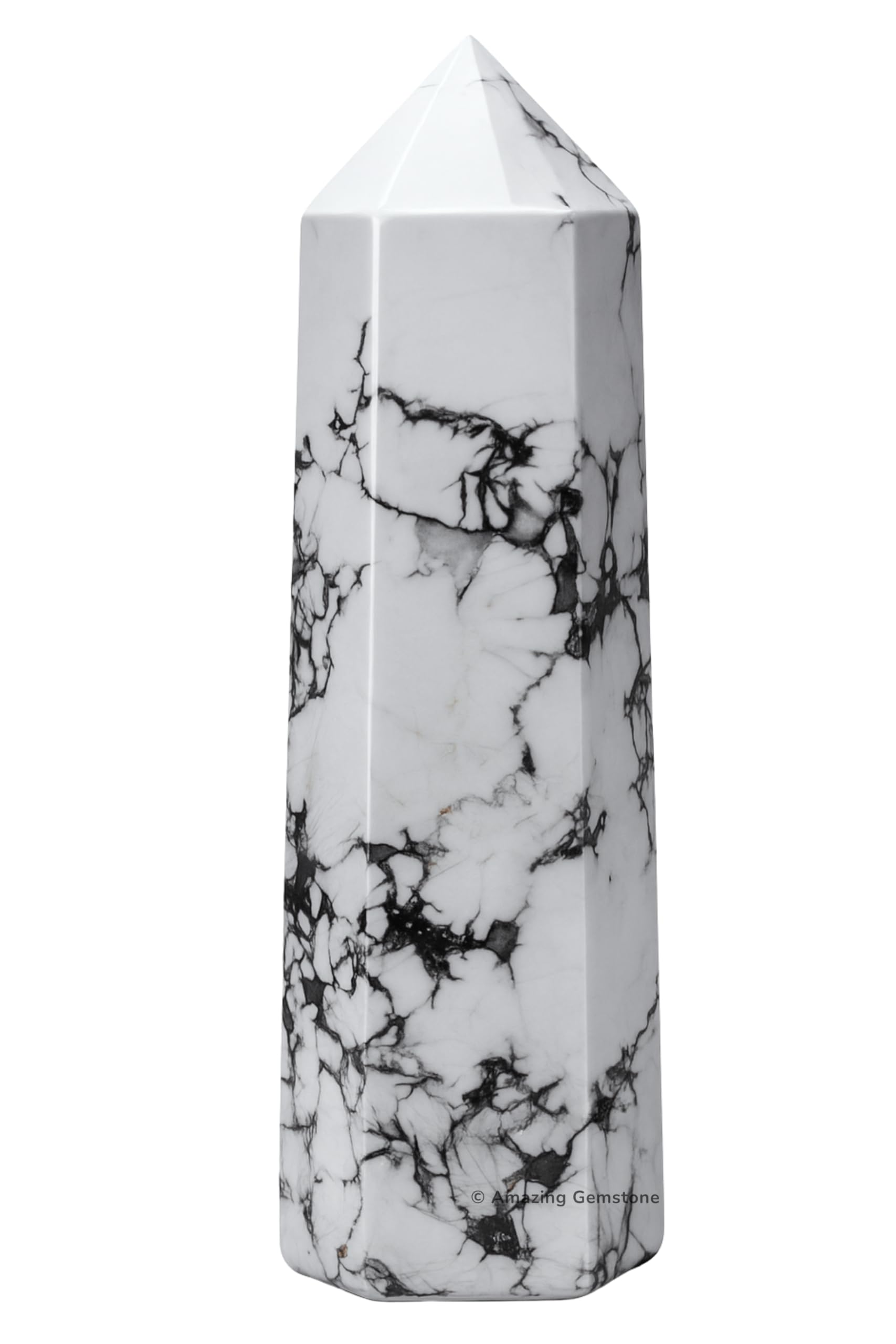 Amazing Gemstone, torre howlita grande: purifica energías en cualquier espacio