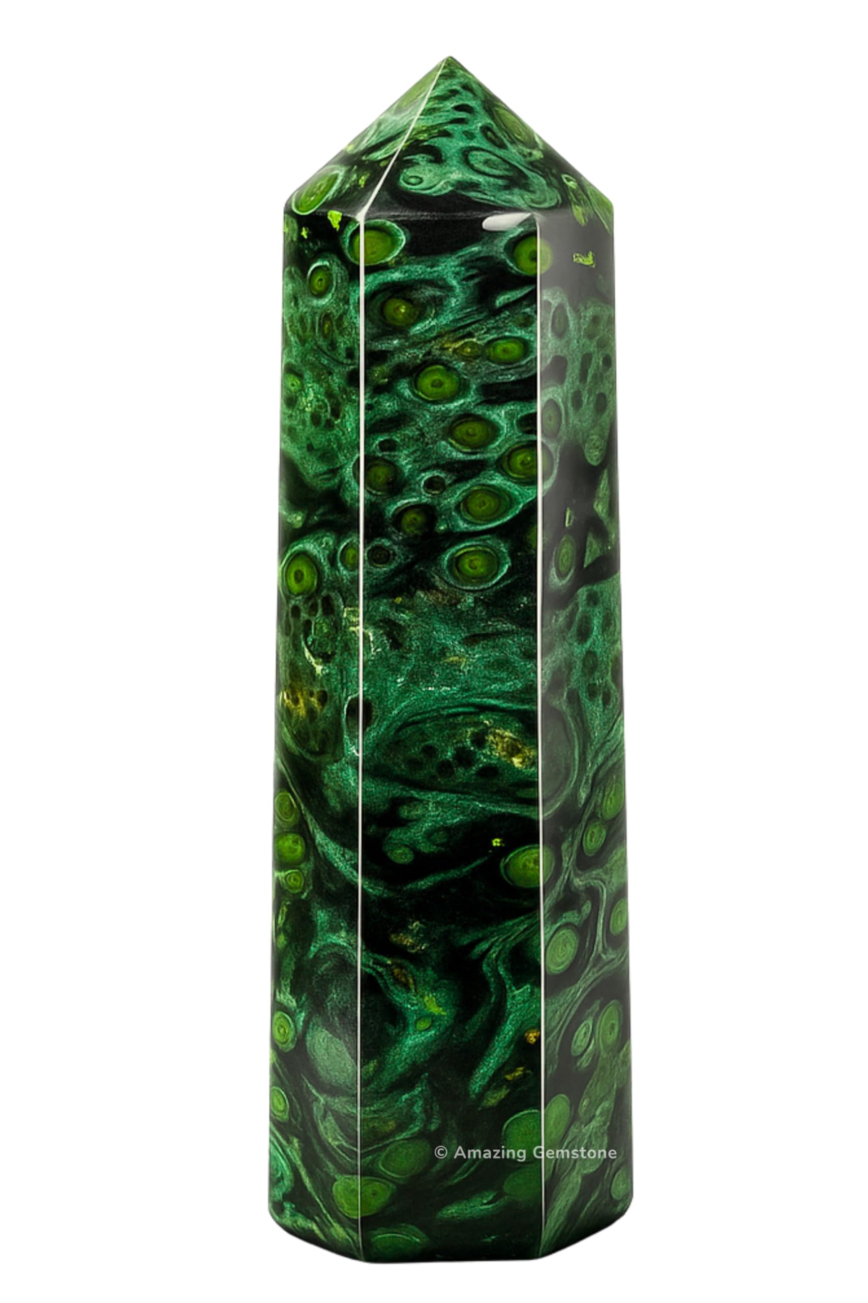 Amazing Gemstone torre-cristal-kambaba-energiza-ambiente para purificar espacios