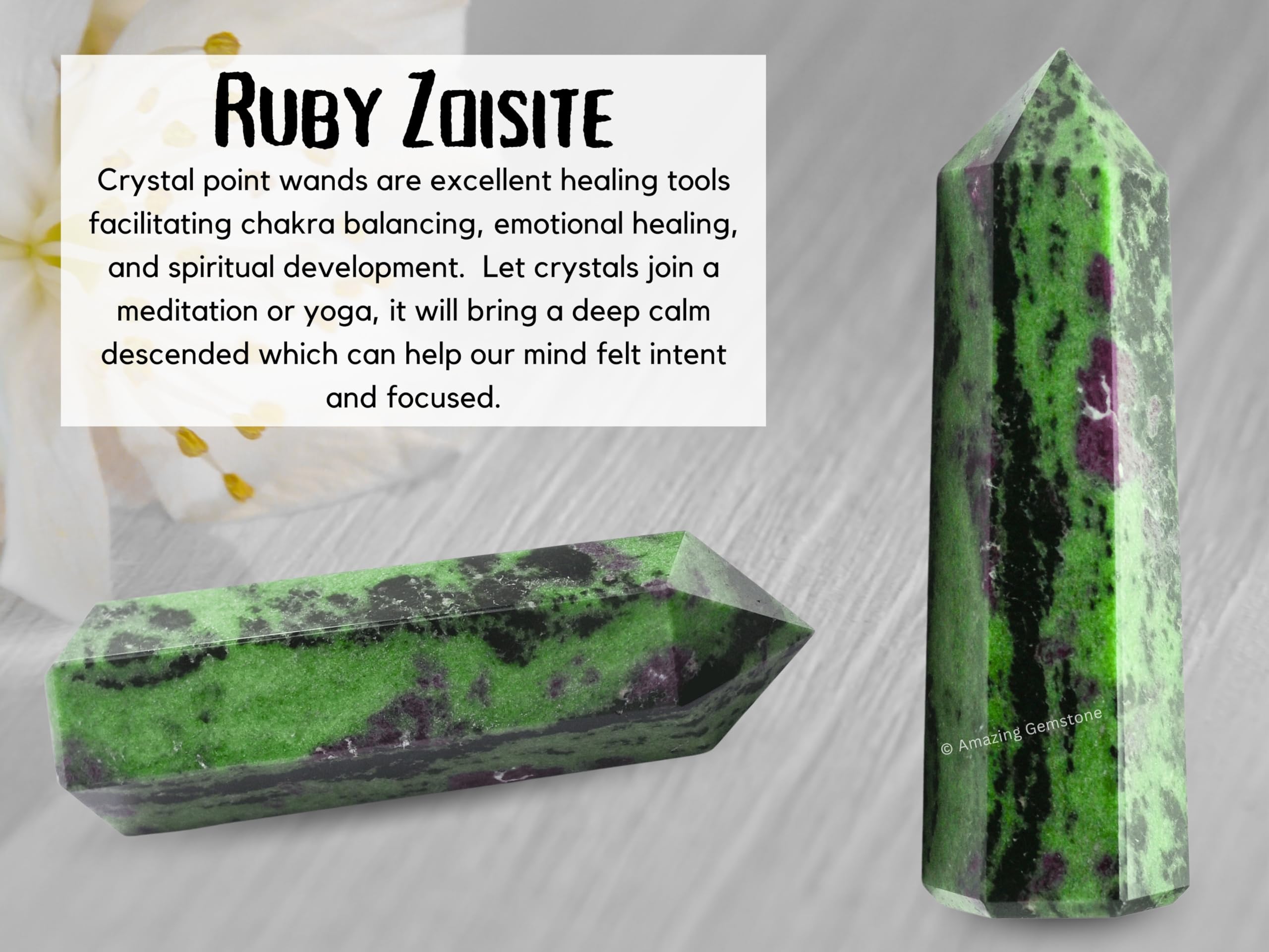 Amazing Gemstone torre cristal para meditación y enfoque