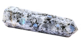 Torre Moonstone arcoiris de Amazing Gemstone, punto central en cuadrícula de cristal.