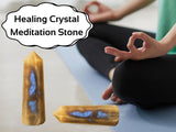 Amazing Gemstone obelisco de cristal energizante para balance emocional en el espacio.