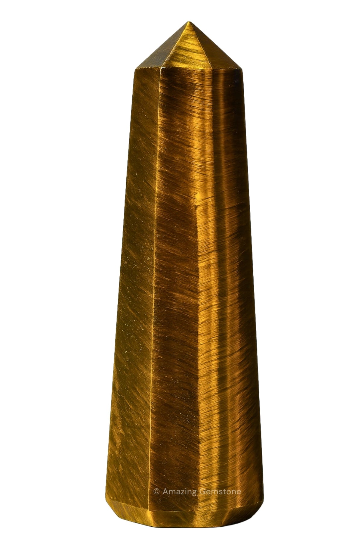 Amazing Gemstone torre cristal ojo de tigre lista para reenergizar espacios con enfoque claro