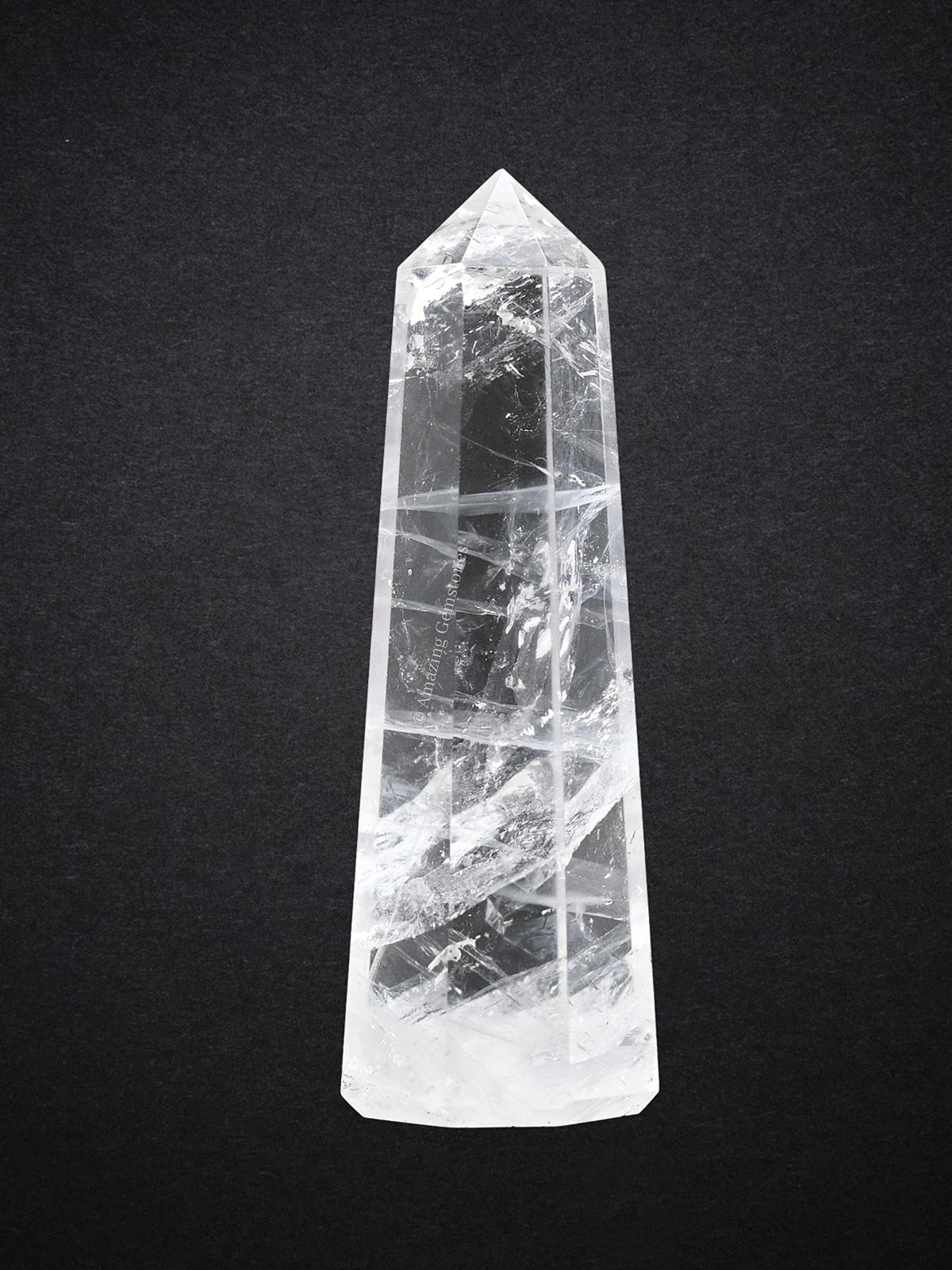 Amazing Gemstone torre-cristal cuarzo claro para renovar energías en cualquier espacio