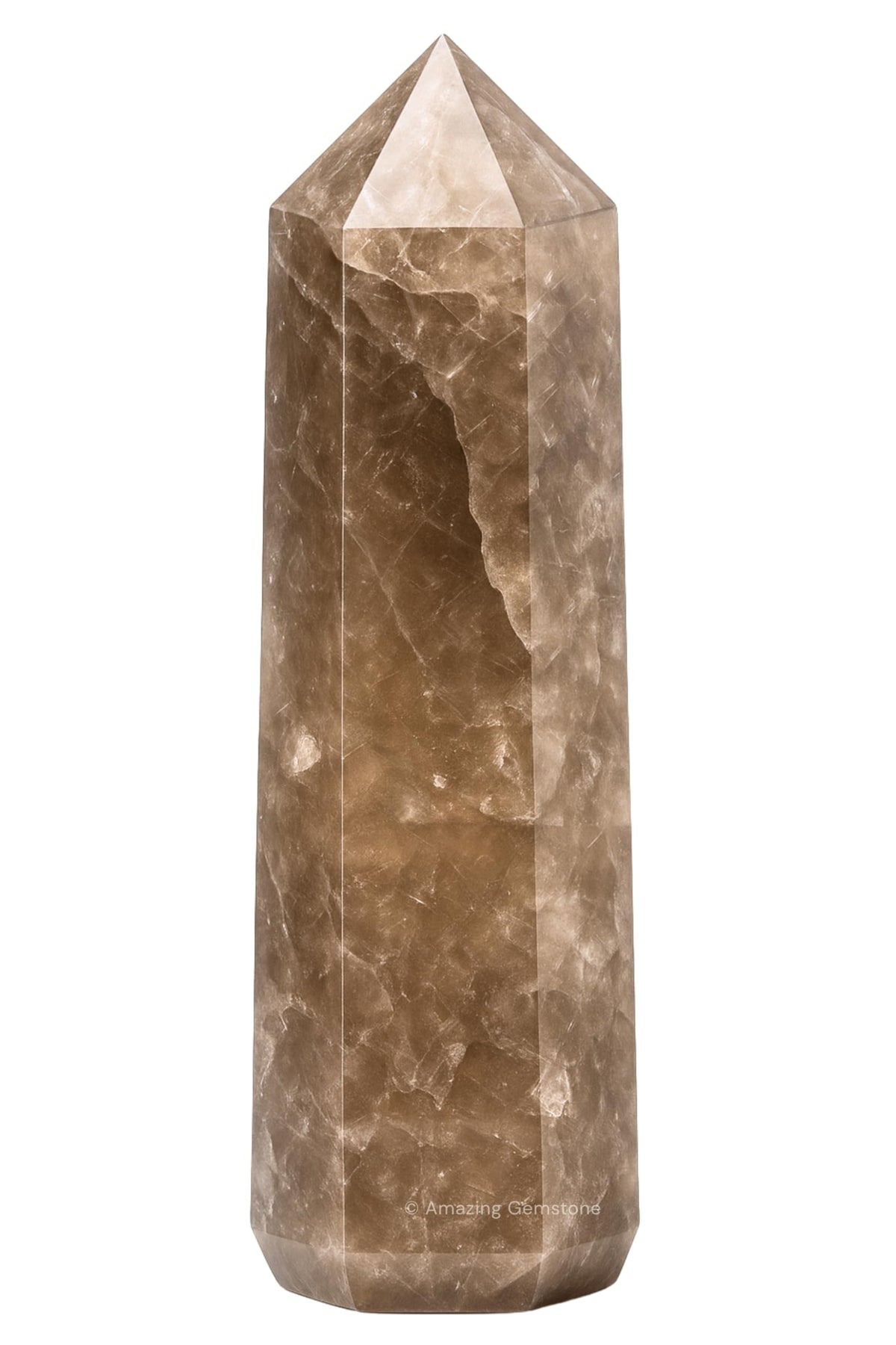 Amazing Gemstone torre-cristal-smoky-quartz armoniza el entorno y focaliza energías
