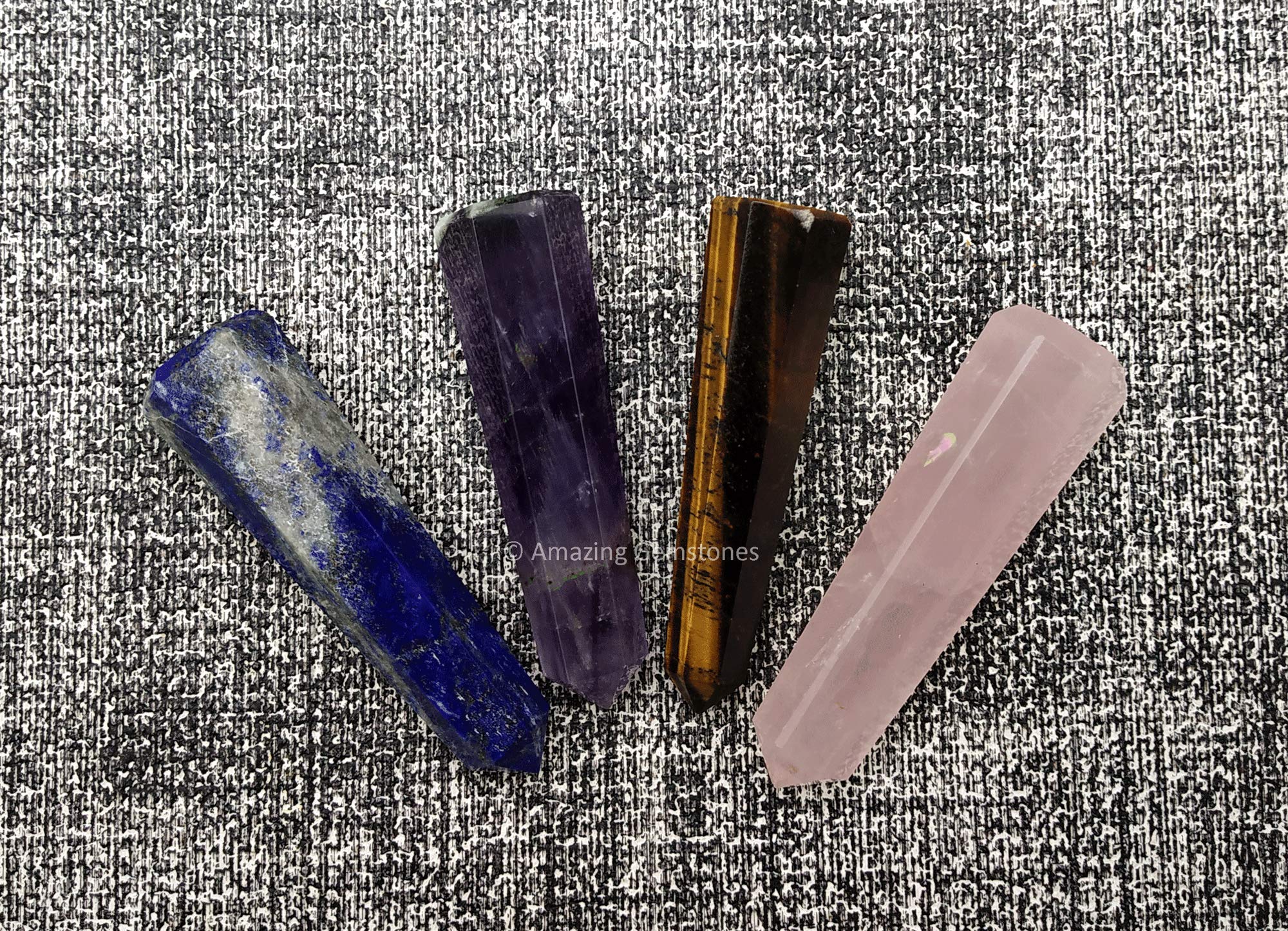 Torre de ojo de tigre Amazing Gemstone, estructura para balance energético