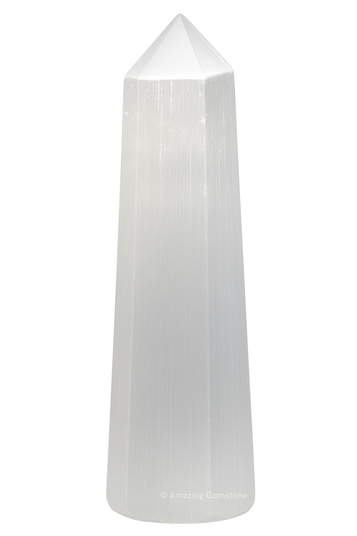 Amazing Gemstone torre-selenita-punta para recargar y reenergizar el espacio
