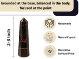 Amazing Gemstone Garnet Cuadrícula de Cristales: uso para focalizar energía y meditación.