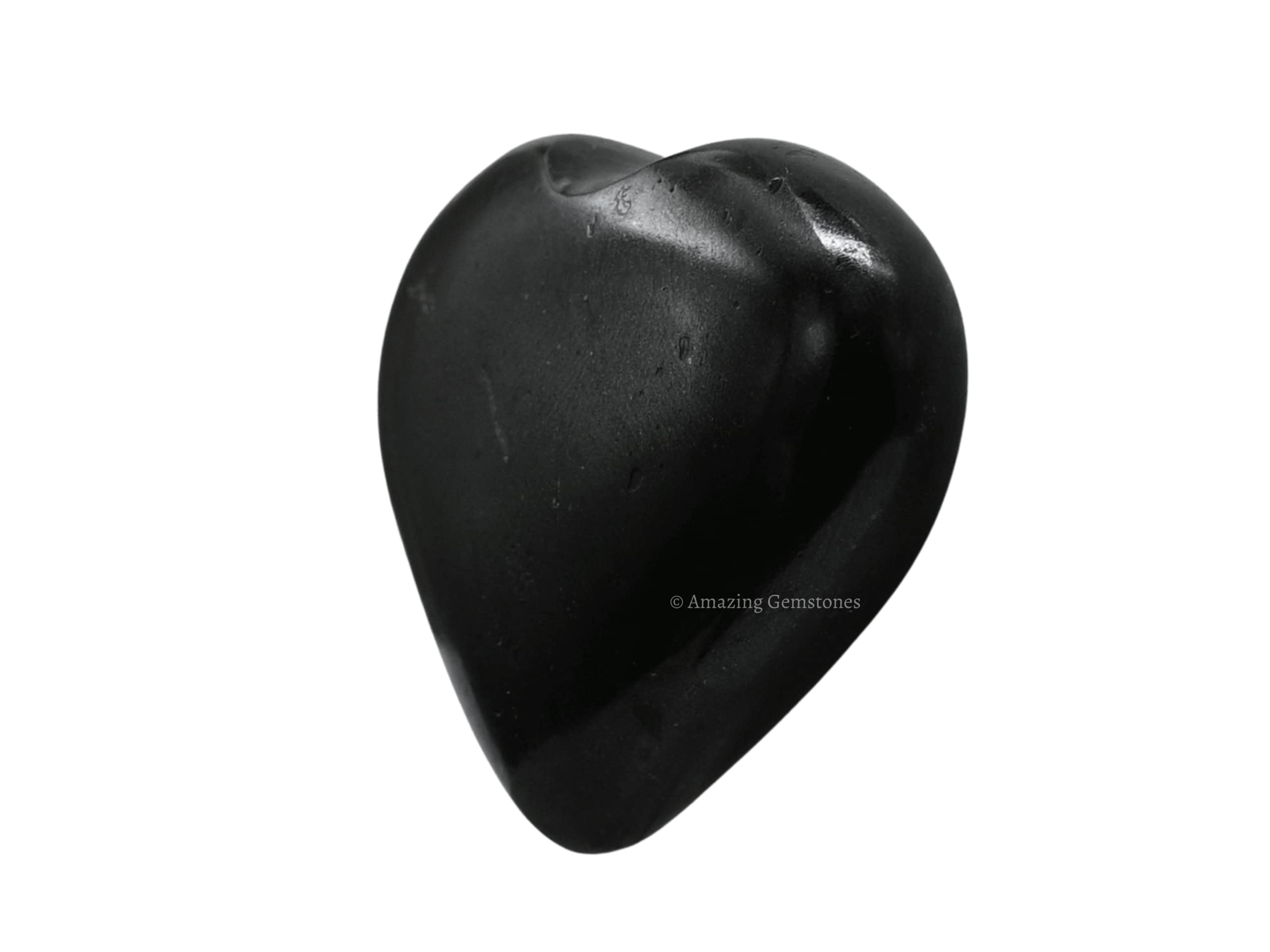 Amazing Gemstone: tourmalina negra en forma de corazón para chakras.