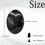 Detalle de superficie pulida de turmalina negra Amazing Gemstone