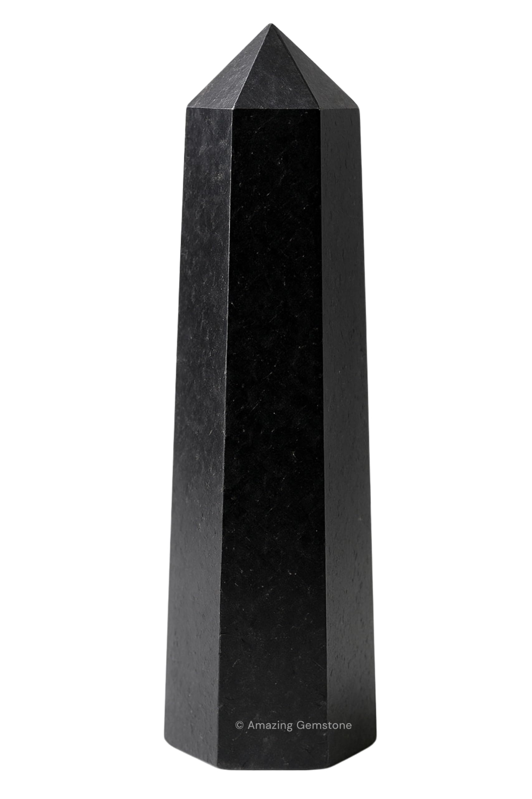 Amazing Gemstone Turmalina Negra: torre cristal punta para equilibrio energético