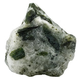 Amazing Gemstone turmalina verde con cuarzo crudo, pieza para pulido artesanal y meditación.