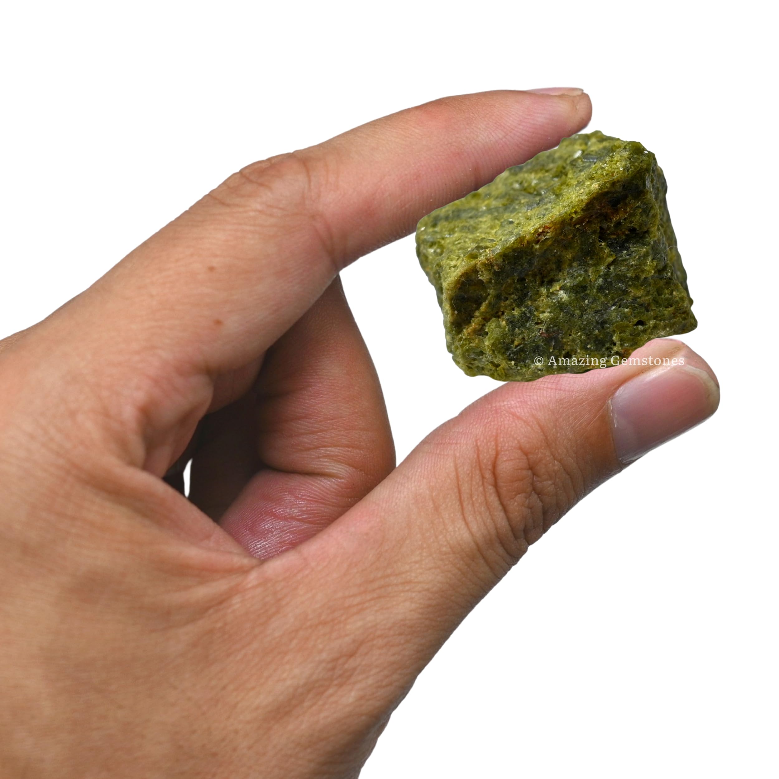 Amazing Gemstone turmalina verde, detalle interior con tonalidades ricas