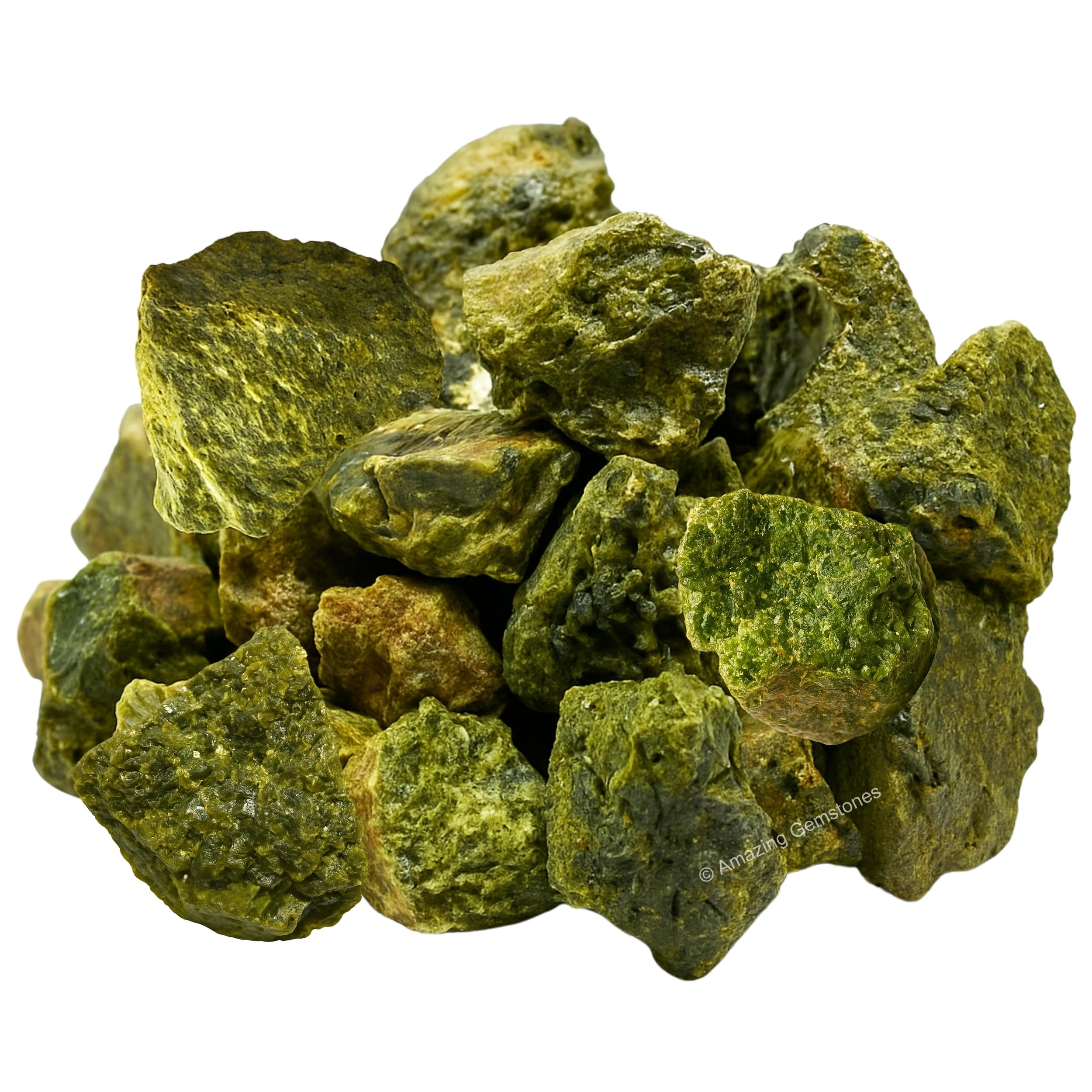Amazing Gemstone turmalina verde con textura de matriz, ideal para detalles únicos