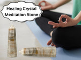 Amazing Gemstone Uso en meditación con cristal para claridad y calma.