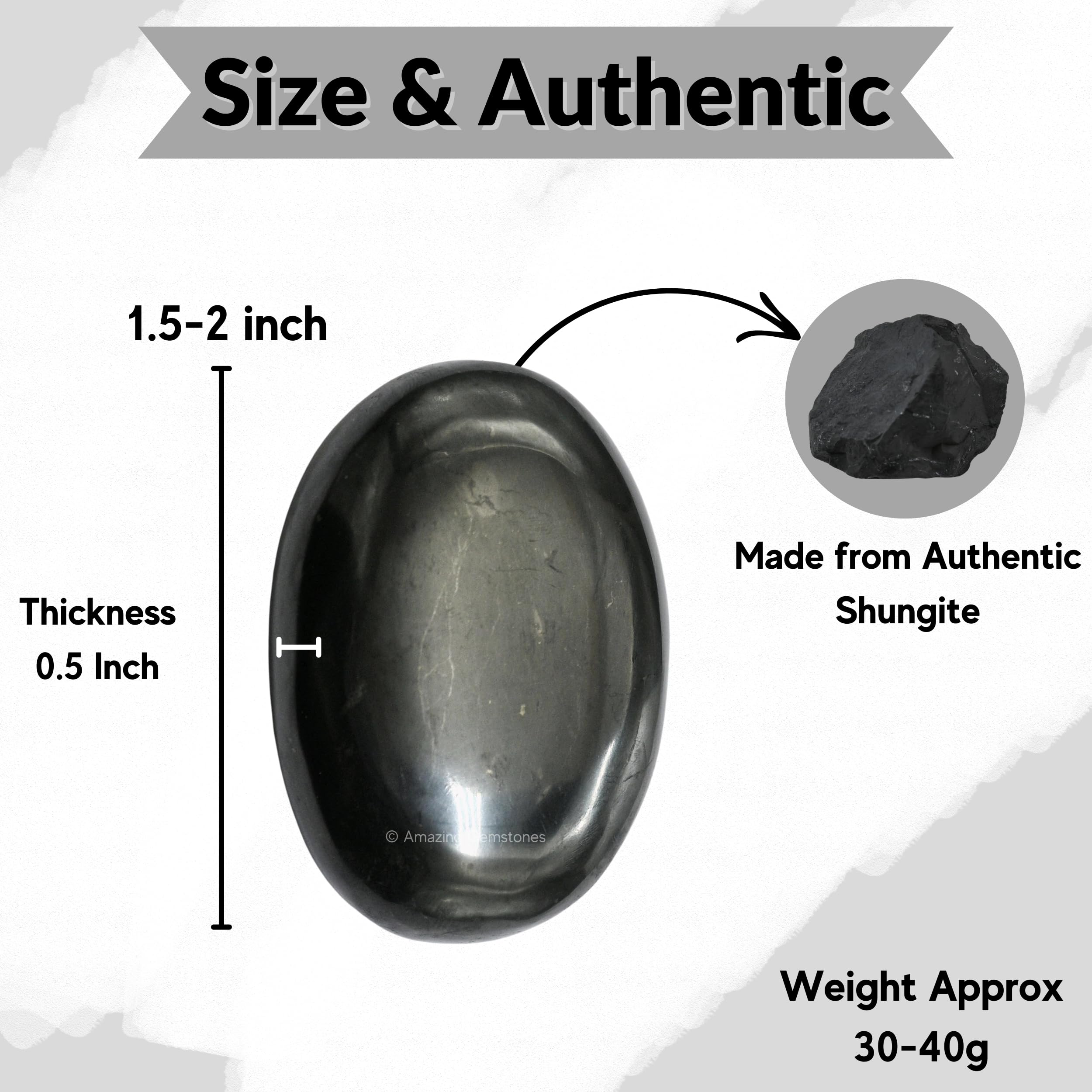 Amazing Gemstone para meditacion con palma shungite.