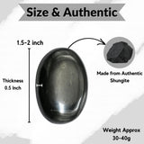 Amazing Gemstone para meditacion con palma shungite.
