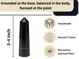 Amazing Gemstone uso Reiki con obsidiana negra para balance emocional.