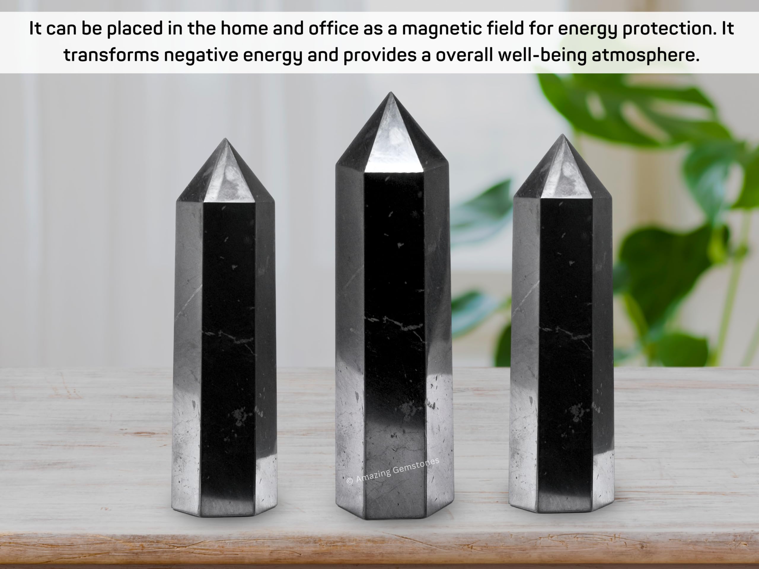 Amazing Gemstone uso de reiki y protección con cristal shungite
