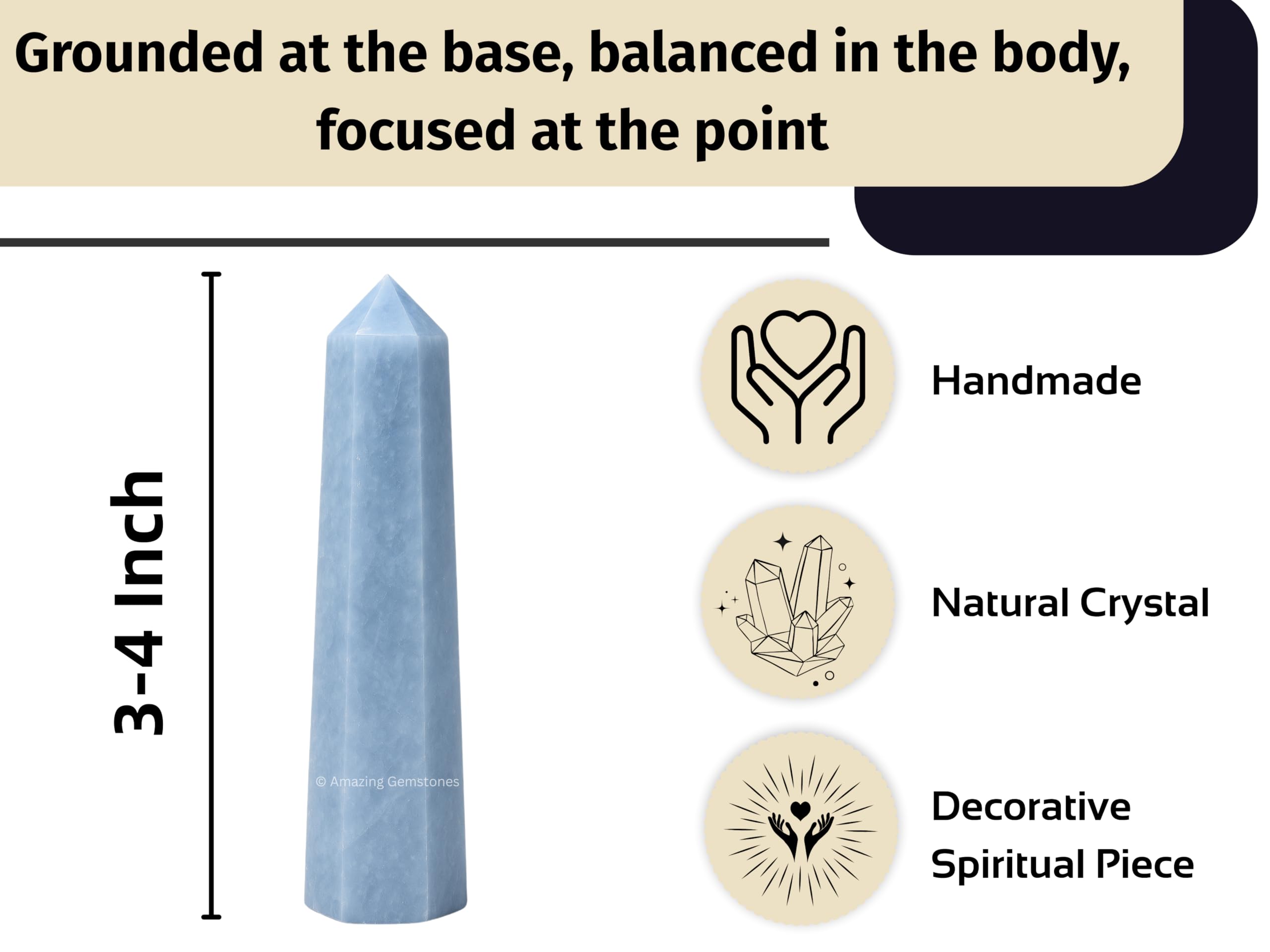 Amazing Gemstone uso para relajación y meditación para reducir estrés