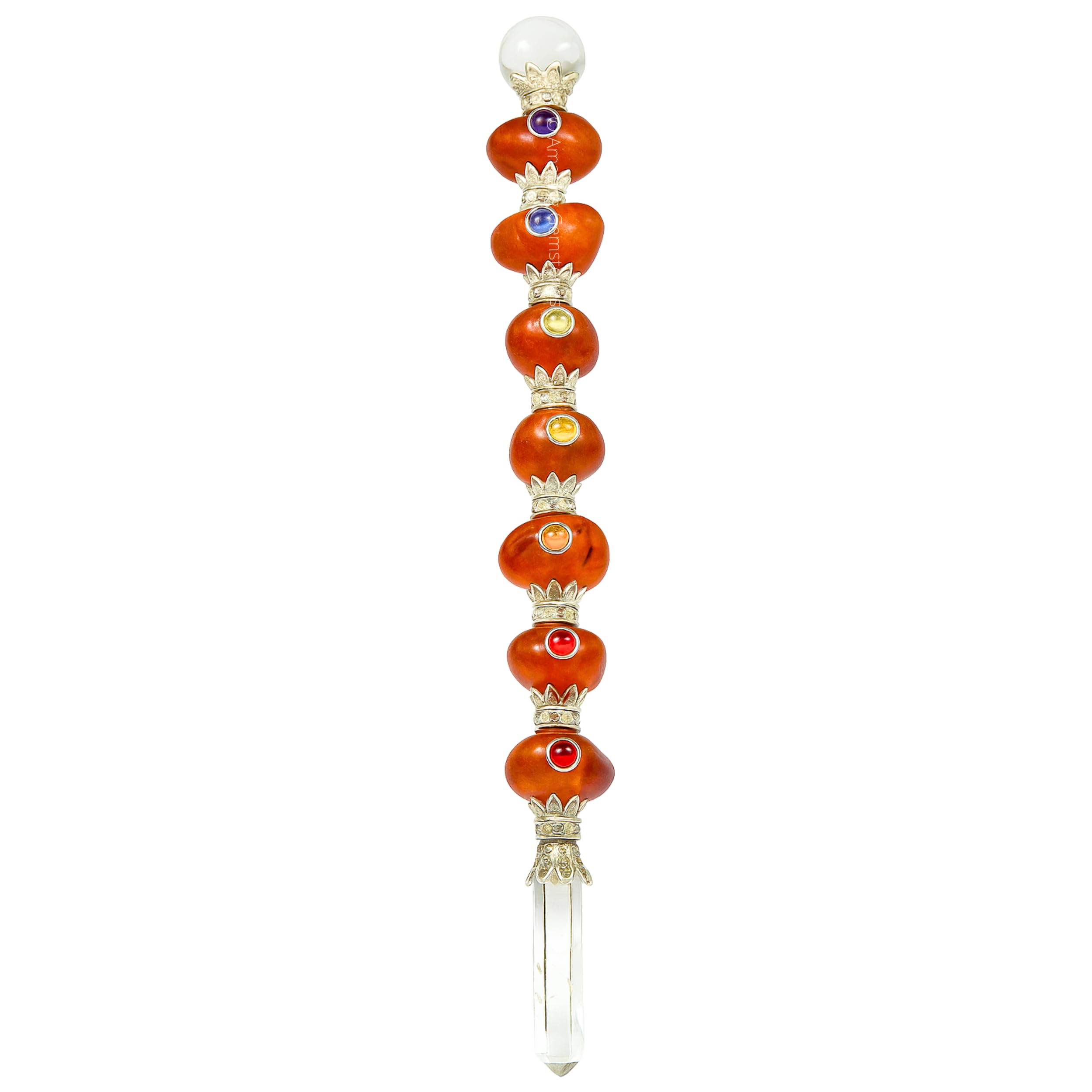 Amazing Gemstone varita chakra cristal aventurina roja para meditaciones profundas