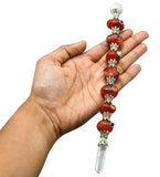 Amazing Gemstone varita de cristal carnelina para sanación y enfoque espiritual