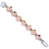 Amazing Gemstone varita cristal cuarzo rosa para meditación y equilibrio de chakras.