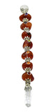 Amazing Gemstone varita para rituales Wicca con cristales naturales