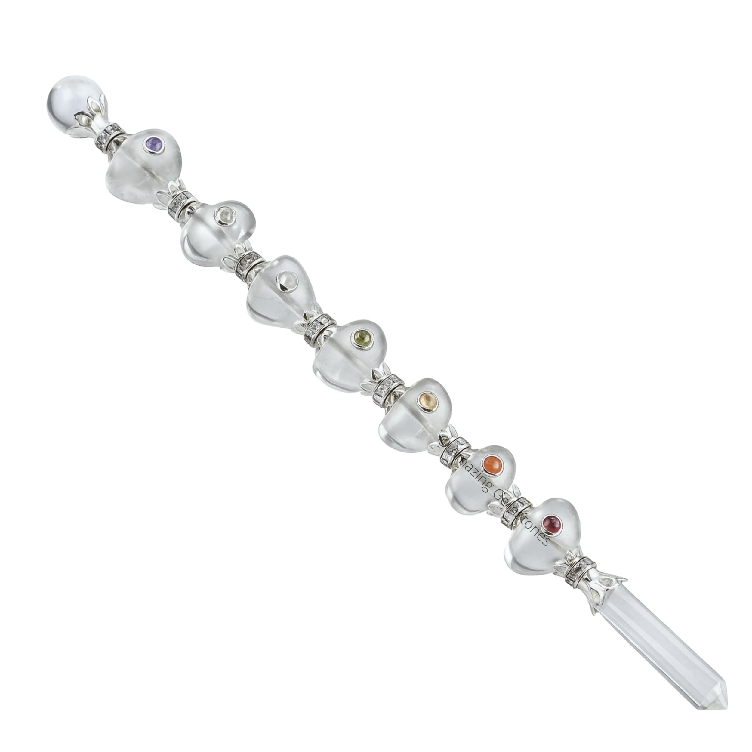 Amazing Gemstone varita magia cristal cuarzo claro para hechizos